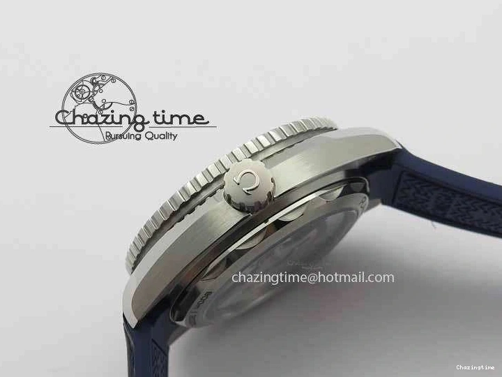 0320 Planet Ocean 2016 43.5mm SS OM 1:1 Best Edition Blue Dial On Blue Leather Strap A Sophisticated 8165